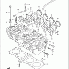 GSX-R750W Головка цилиндра