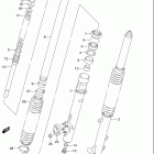 DR250SE Передняя вилка