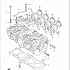 GSX-R600W Головка цилиндра