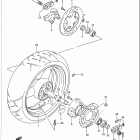 GSX-R600W Заднее колесо