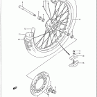 RM250 Front wheel (model k / l / m)