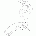 DR650S Front fender - meter visor