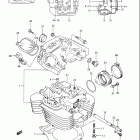 DR650S Головка цилиндра