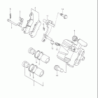 DR650S Задний суппорт