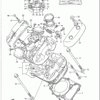 VS750GLP Головка цилиндров (передняя)