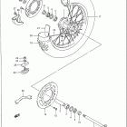 RM125 Rear wheel (model l / m)