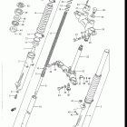 DR100 Front fork (model f / g)