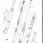 RM125 1986-1988 Front fork (model j)