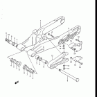 RM125 1986-1988 Rear swinging arm (model j)