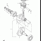 DR125 1986-1988 Коленвал