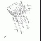 DR125 1986-1988 Цилиндр