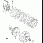 RM250 1988 Сцепление