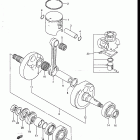 RM125 1986-1988 Crankshaft (model j)