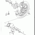 DR125 1986-1988 Заднее колесо