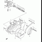 RM250 1988 Crankcase cover - water pump