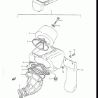 RM250 1988 Воздухозаборник