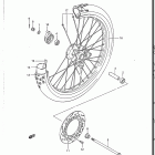 DR125 1986-1988 Переднее колесо