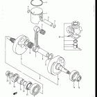 RM125 1986-1988 Crankshaft (model h)