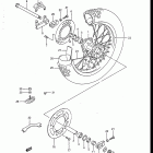 RM125 1986-1988 Rear wheel (model j)