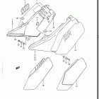 DR125 1986-1988 Обтекатель рамы