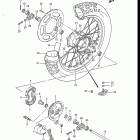 RM125 1986-1988 Rear wheel (model g)