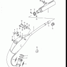 RM125 1986-1988 Muffler (model h / j)
