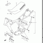 RM125 1986-1988 Frame - seat (model h / j)