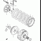 RM125 1986-1988 Сцепление