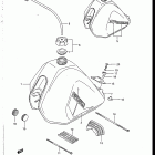 SP125 1986-1988 Fuel tank (model g / h)