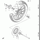 GN250 1985, 1988 Front wheel (model j)
