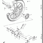 GN250 1985, 1988 Front wheel (model f)
