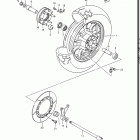 GV1400GD, GT, GC, 1986-1988 Rear wheel (gv1400gdg f.no.103765~ / gcg / model h...