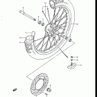 RM125 1986-1988 Переднее колесо