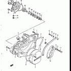 RM250 1986-1987 Crankcase cover - water pump (model h)