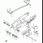 RM250 1986-1987 Rear swinging arm (model g)