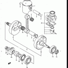 RM250 1986-1987 Crankshaft (model h)