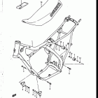 RM250 1986-1987 Frame - seat (mdoel g)