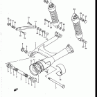 VS700GLF, GLP, GLEF, GLEP 1986-1987 Rear swinging arm (model h)