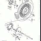 VS700GLF, GLP, GLEF, GLEP 1986-1987 Rear wheel (vs700glefh / gleph)