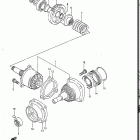VS700GLF, GLP, GLEF, GLEP 1986-1987 Secondary drive gear (model g)