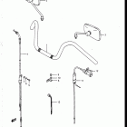 VS700GLF, GLP, GLEF, GLEP 1986-1987 Handlebar - control cable (vs700glpg / glepg / glp...