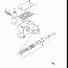 VS700GLF, GLP, GLEF, GLEP 1986-1987 Clutch master cylinder (vs700glfg / glefg / glfh /...