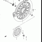 VS700GLF, GLP, GLEF, GLEP 1986-1987 Front wheel (vs700glefh / gleph)
