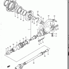 VS700GLF, GLP, GLEF, GLEP 1986-1987 Карданный вал