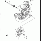 VS700GLF, GLP, GLEF, GLEP 1986-1987 Front wheel (vs700glfh / glph)
