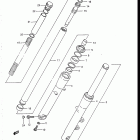 VS700GLF, GLP, GLEF, GLEP 1986-1987 Front fork (model h)