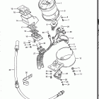 VS700GLF, GLP, GLEF, GLEP 1986-1987 Спидометр