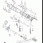 GS700E, ES, 1985 Механизм  переключения передач