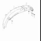 GS700E, ES, 1985 Заднее крыло