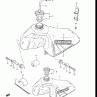 RM80 1983-1985 Fuel tank (model d / e)